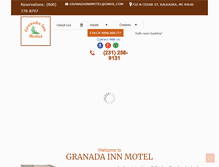 Tablet Screenshot of granadainnkalkaska.com